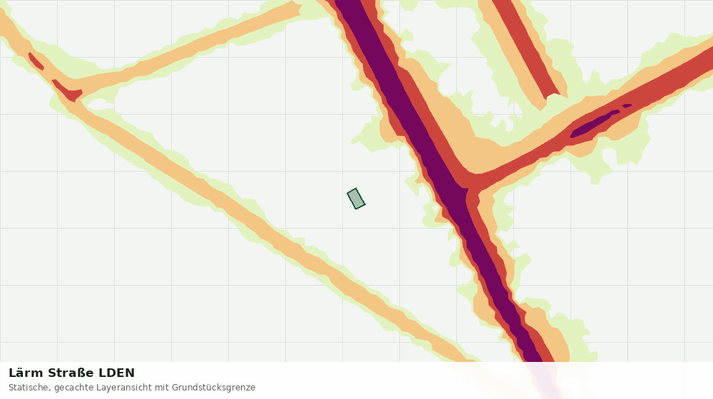 Statische Kartenansicht: Lärm Straße LDEN