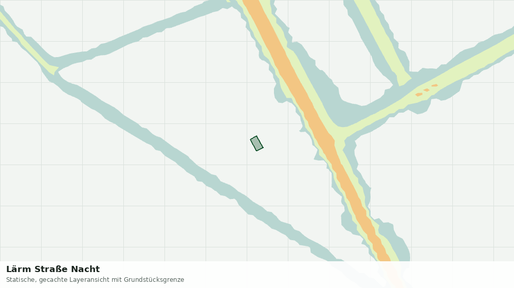 Statische Kartenansicht: Lärm Straße Nacht