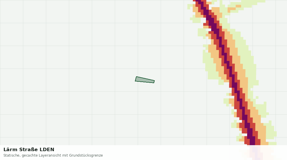 Statische Kartenansicht: Lärm Straße LDEN
