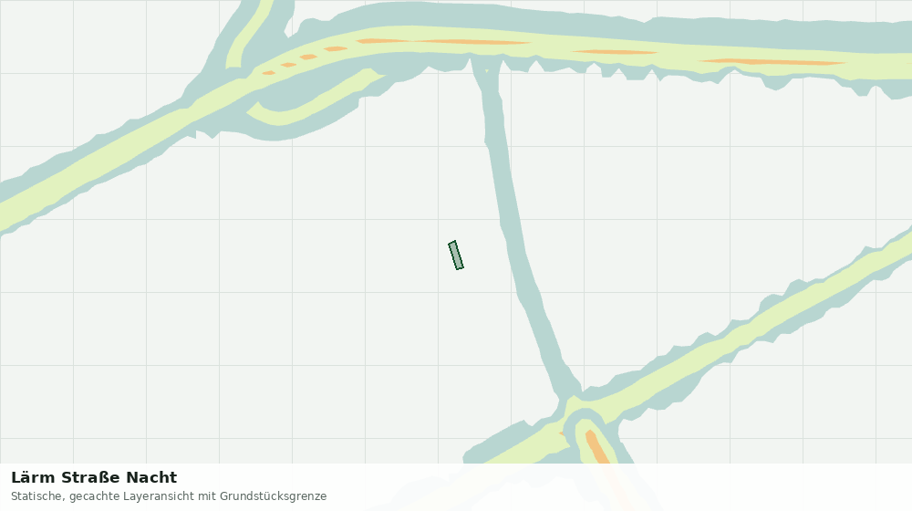Statische Kartenansicht: Lärm Straße Nacht