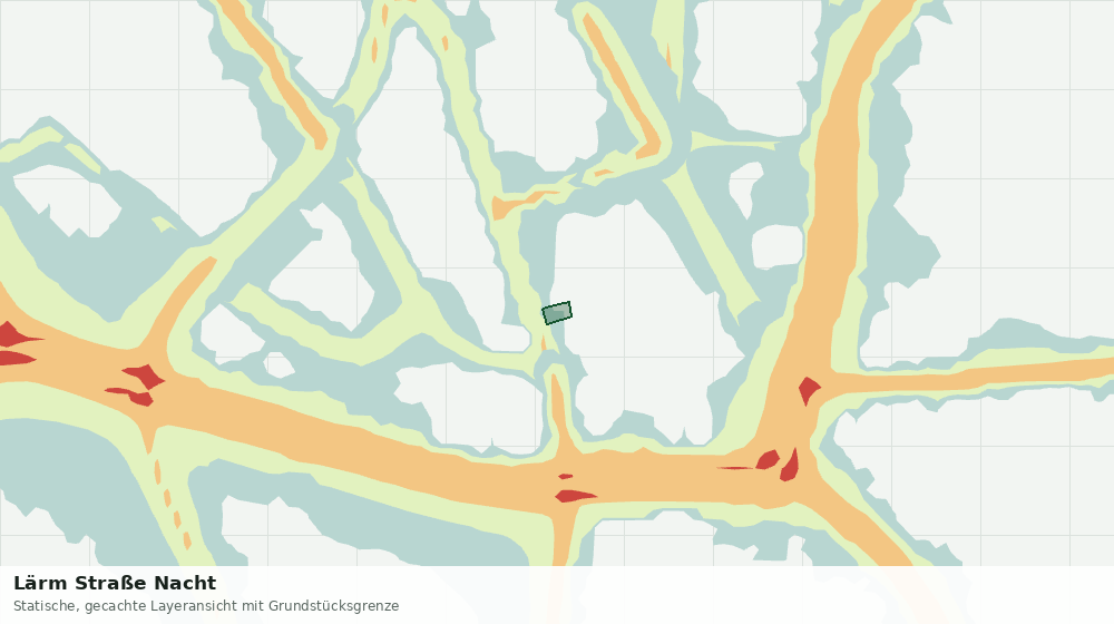 Statische Kartenansicht: Lärm Straße Nacht