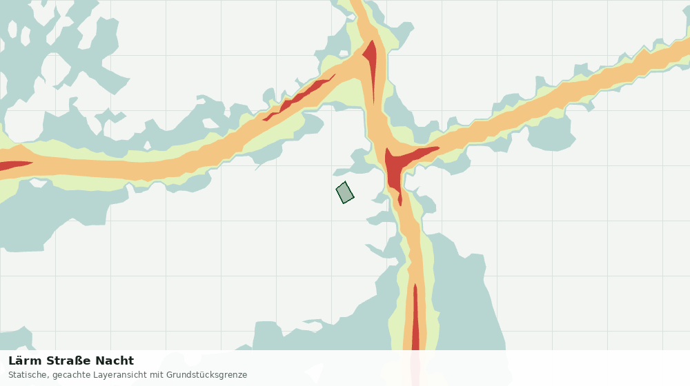 Statische Kartenansicht: Lärm Straße Nacht
