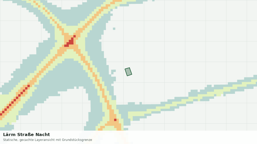 Statische Kartenansicht: Lärm Straße Nacht