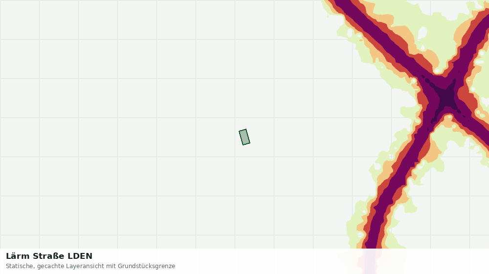 Statische Kartenansicht: Lärm Straße LDEN