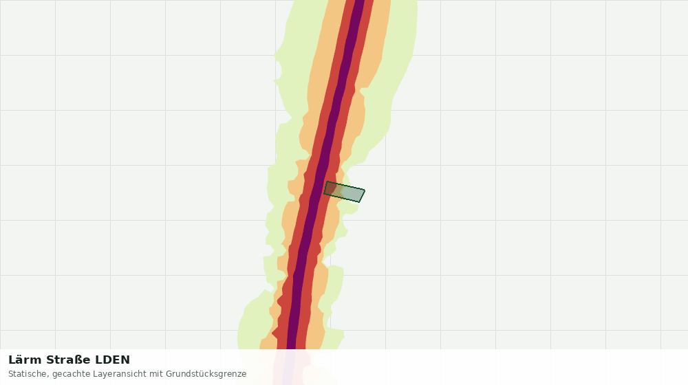 Statische Kartenansicht: Lärm Straße LDEN