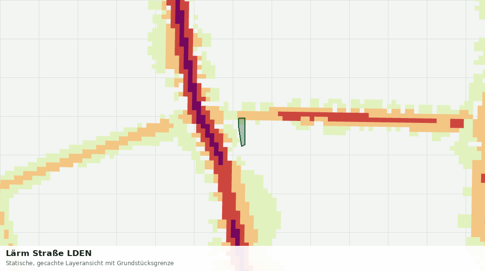 Statische Kartenansicht: Lärm Straße LDEN