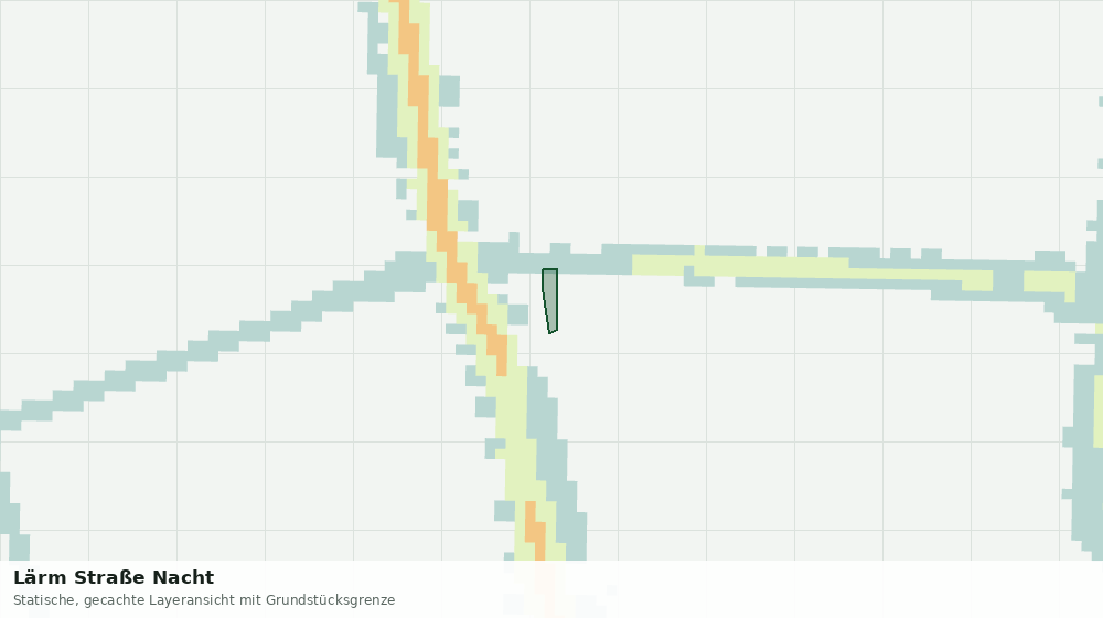 Statische Kartenansicht: Lärm Straße Nacht