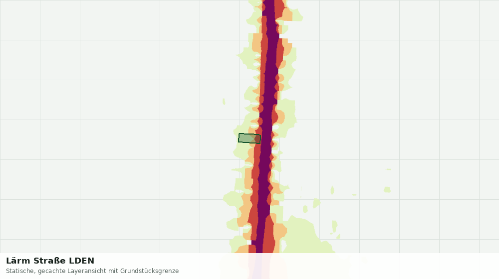 Statische Kartenansicht: Lärm Straße LDEN