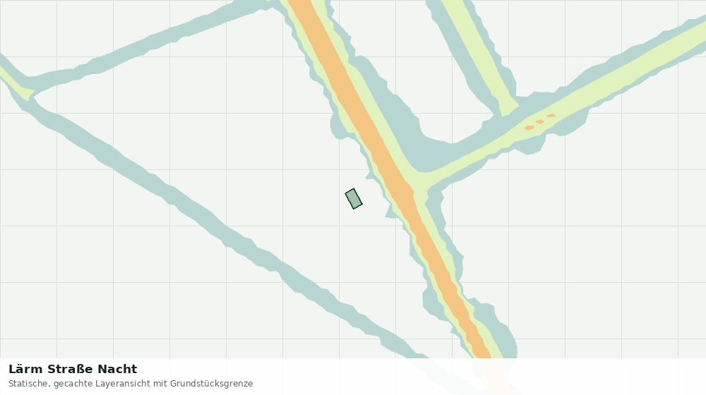Statische Kartenansicht: Lärm Straße Nacht
