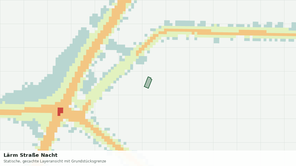 Statische Kartenansicht: Lärm Straße Nacht