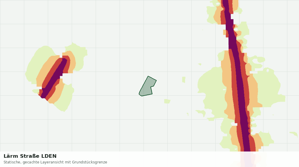 Statische Kartenansicht: Lärm Straße LDEN