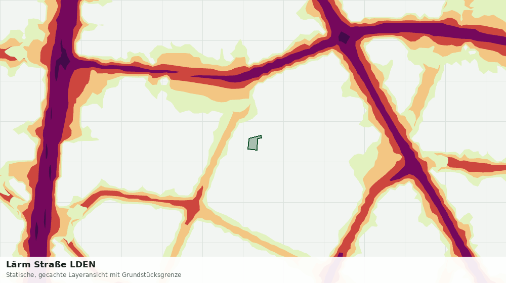 Statische Kartenansicht: Lärm Straße LDEN
