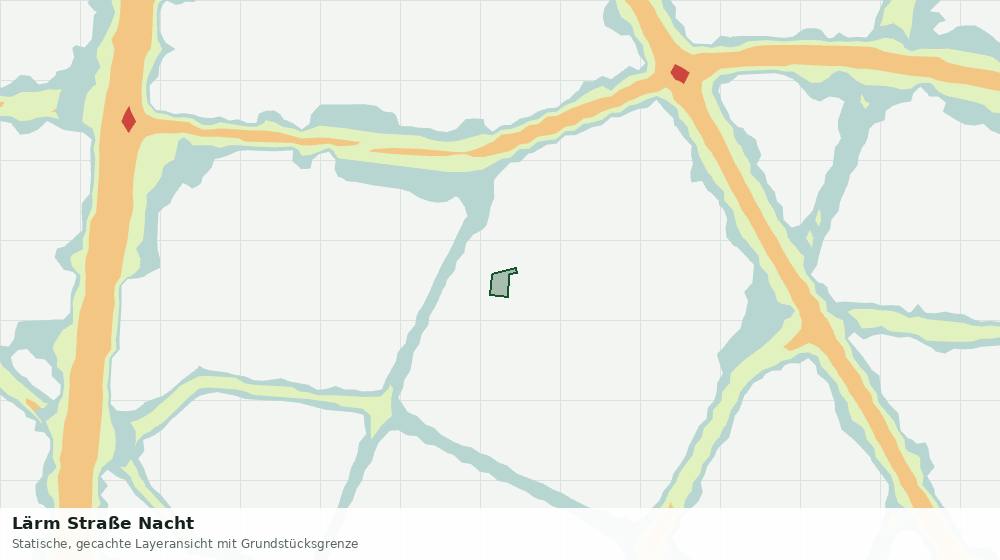 Statische Kartenansicht: Lärm Straße Nacht