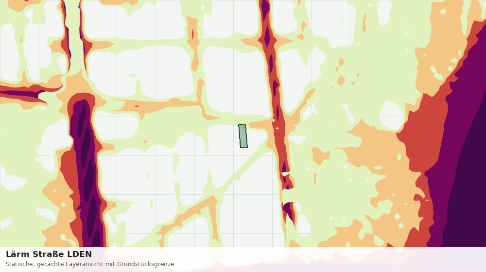 Statische Kartenansicht: Lärm Straße LDEN
