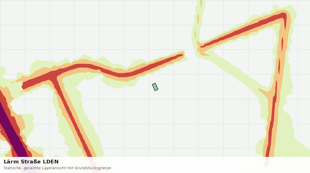 Statische Kartenansicht: Lärm Straße LDEN