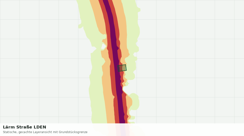 Statische Kartenansicht: Lärm Straße LDEN