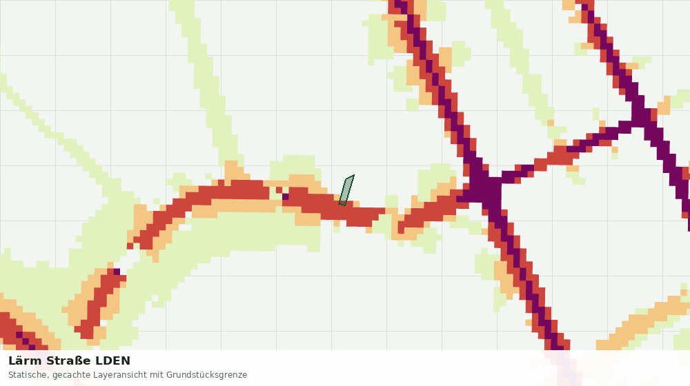 Statische Kartenansicht: Lärm Straße LDEN