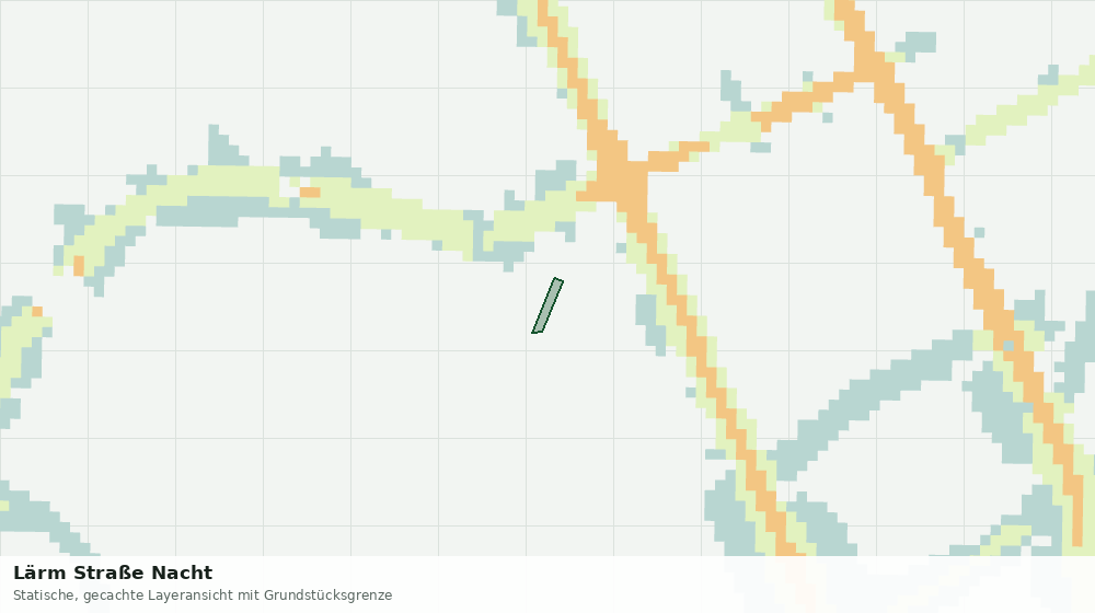 Statische Kartenansicht: Lärm Straße Nacht