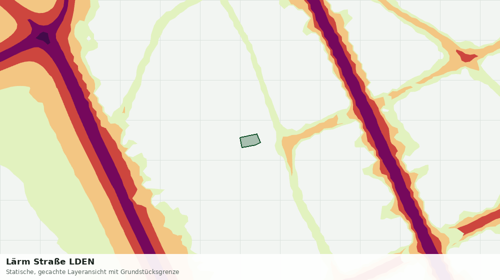 Statische Kartenansicht: Lärm Straße LDEN