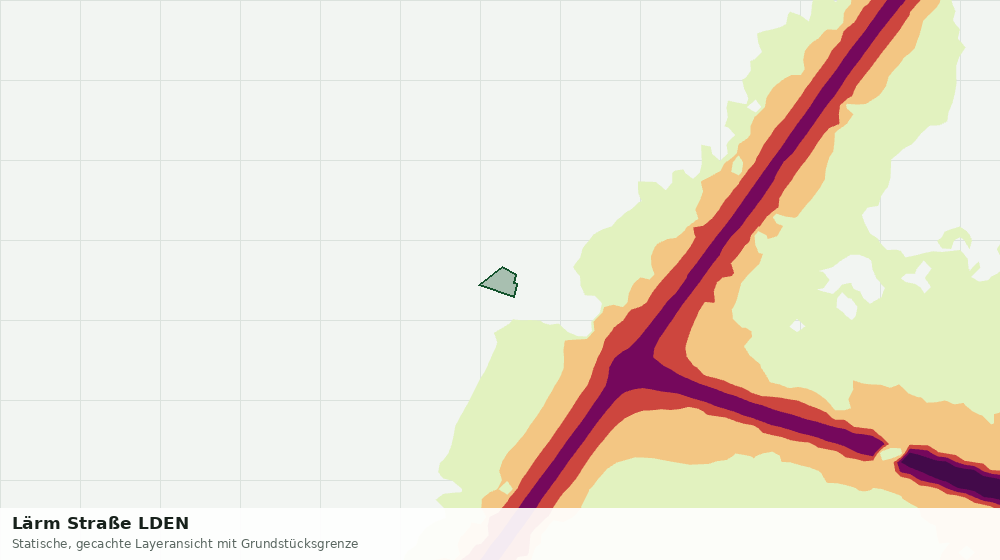 Statische Kartenansicht: Lärm Straße LDEN