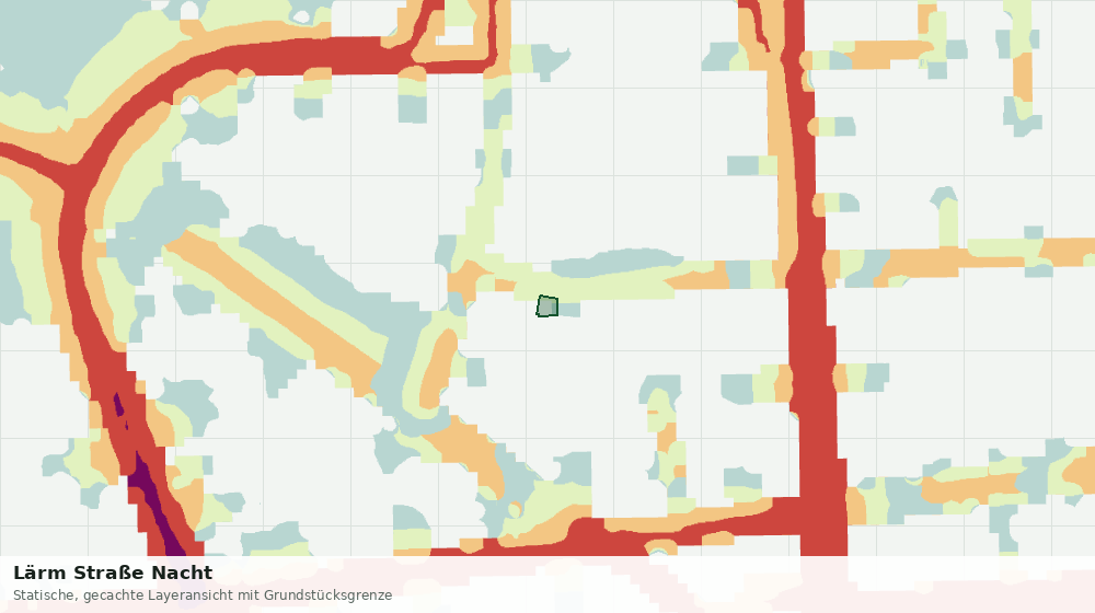 Statische Kartenansicht: Lärm Straße Nacht