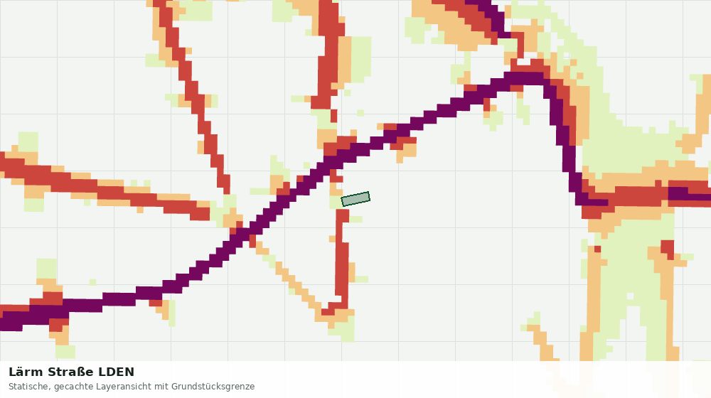 Statische Kartenansicht: Lärm Straße LDEN
