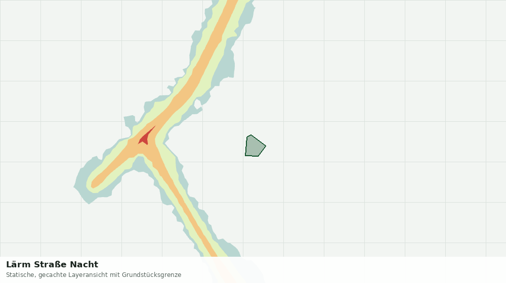 Statische Kartenansicht: Lärm Straße Nacht