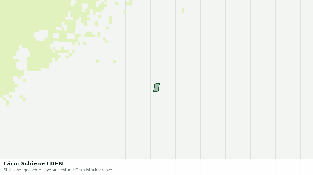 Statische Kartenansicht: Lärm Schiene LDEN