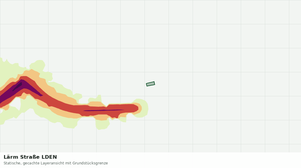 Statische Kartenansicht: Lärm Straße LDEN