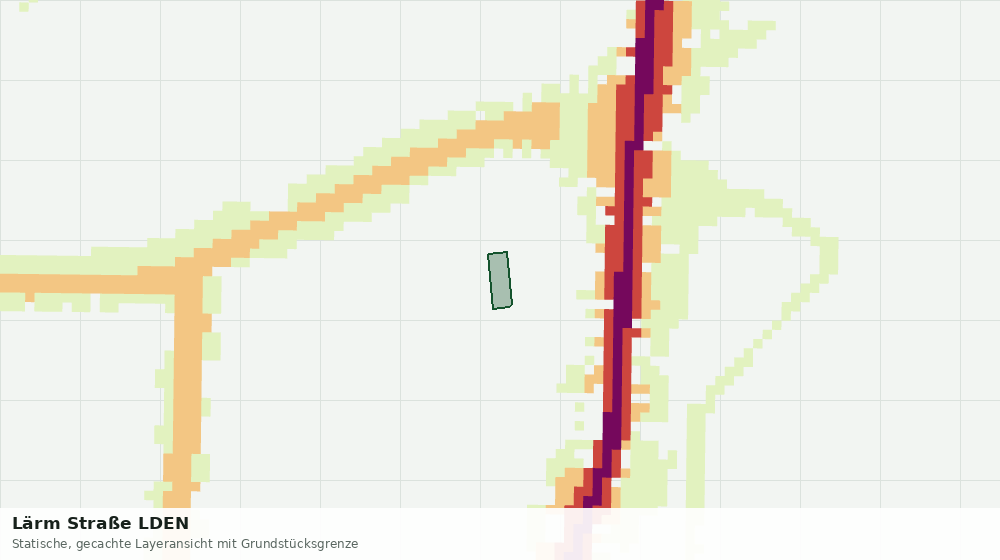 Statische Kartenansicht: Lärm Straße LDEN