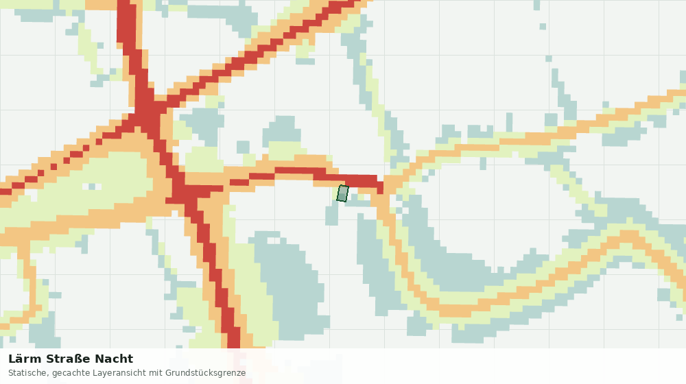 Statische Kartenansicht: Lärm Straße Nacht