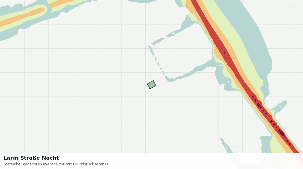 Statische Kartenansicht: Lärm Straße Nacht