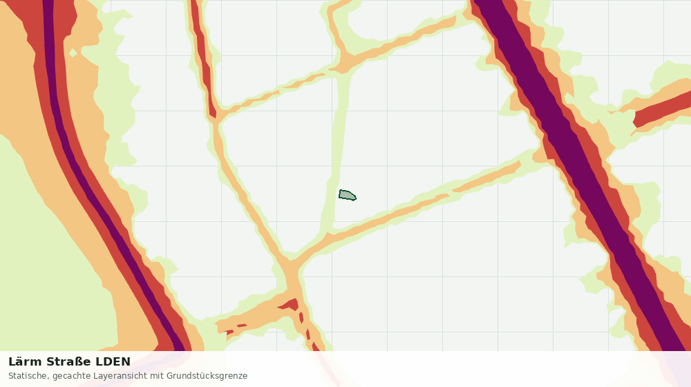 Statische Kartenansicht: Lärm Straße LDEN