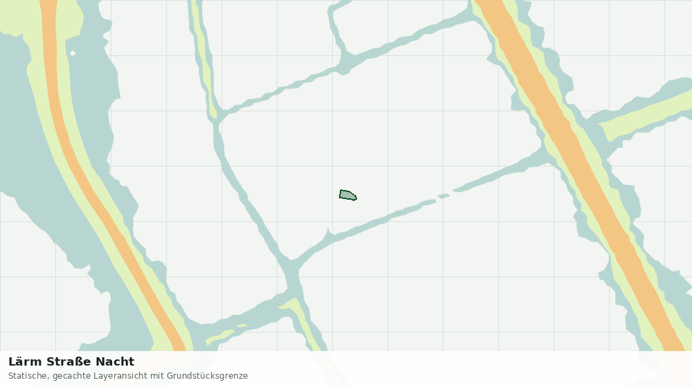Statische Kartenansicht: Lärm Straße Nacht