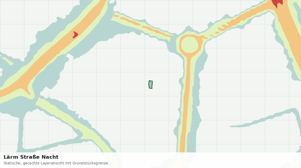 Statische Kartenansicht: Lärm Straße Nacht