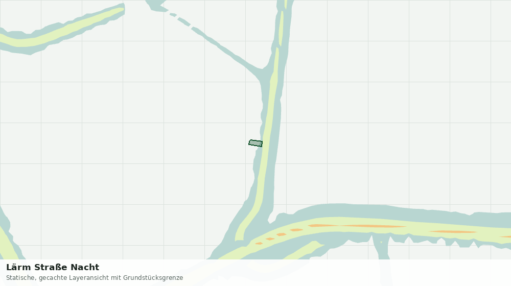 Statische Kartenansicht: Lärm Straße Nacht