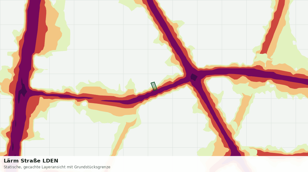 Statische Kartenansicht: Lärm Straße LDEN