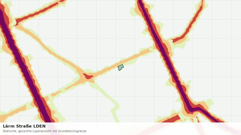 Statische Kartenansicht: Lärm Straße LDEN