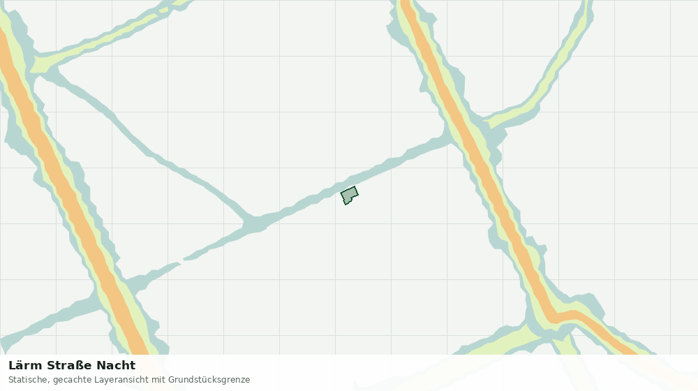 Statische Kartenansicht: Lärm Straße Nacht