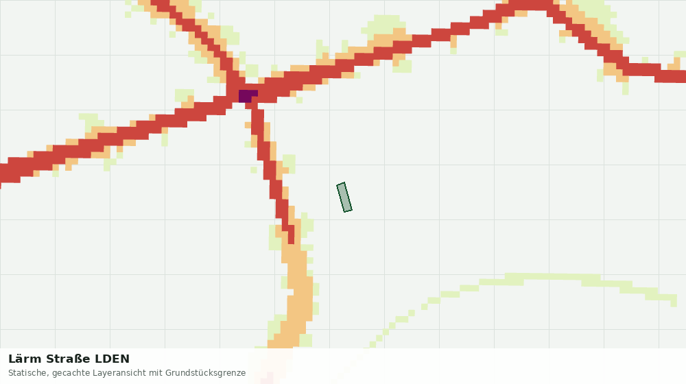 Statische Kartenansicht: Lärm Straße LDEN