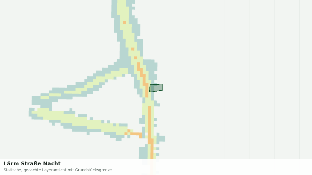 Statische Kartenansicht: Lärm Straße Nacht