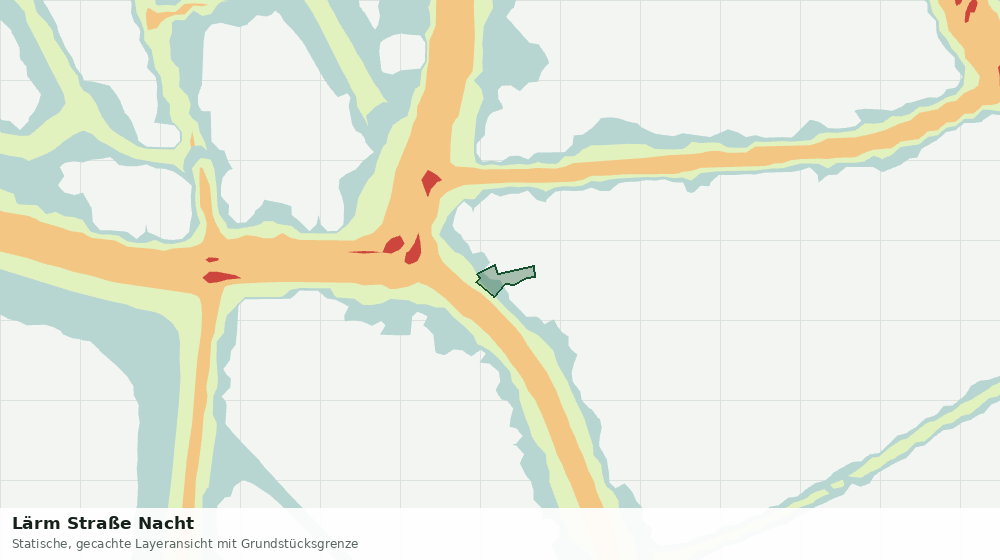 Statische Kartenansicht: Lärm Straße Nacht