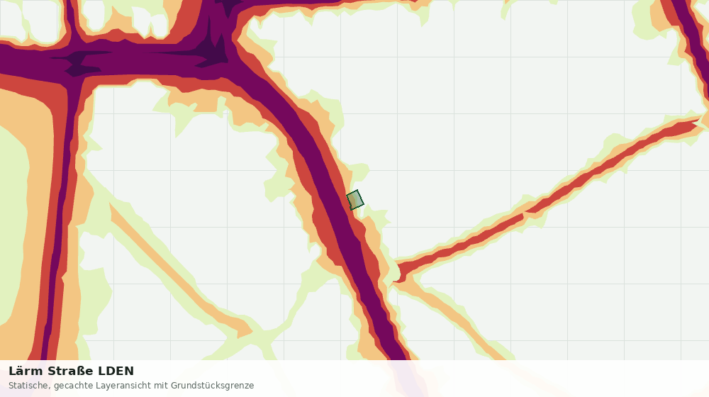 Statische Kartenansicht: Lärm Straße LDEN