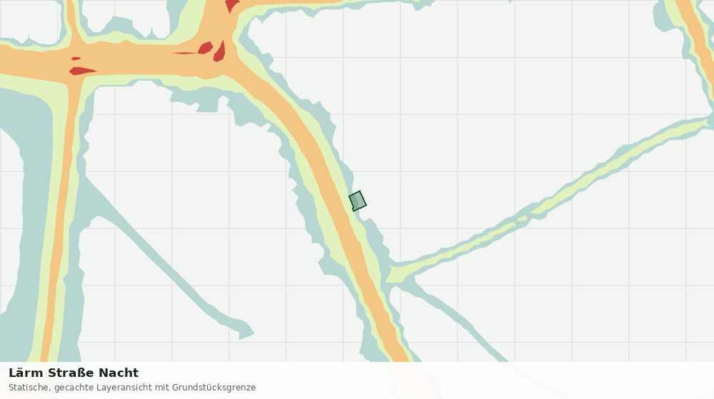 Statische Kartenansicht: Lärm Straße Nacht
