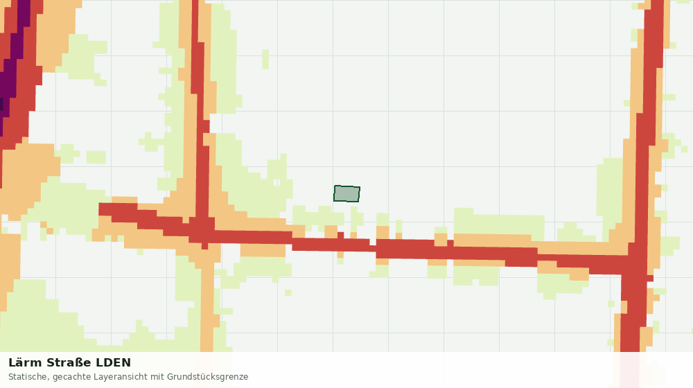 Statische Kartenansicht: Lärm Straße LDEN