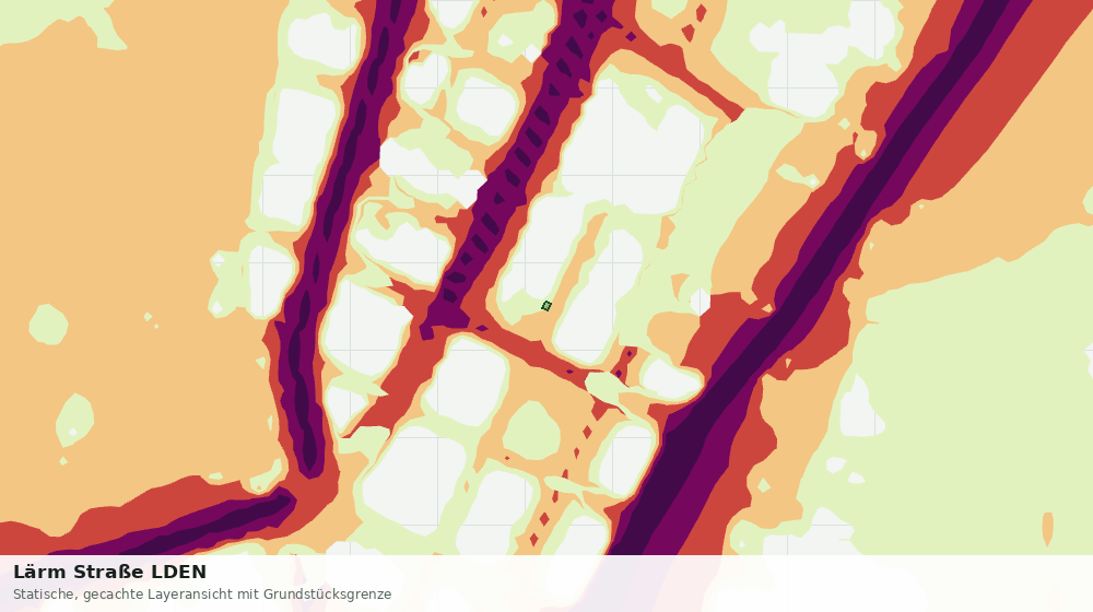 Statische Kartenansicht: Lärm Straße LDEN