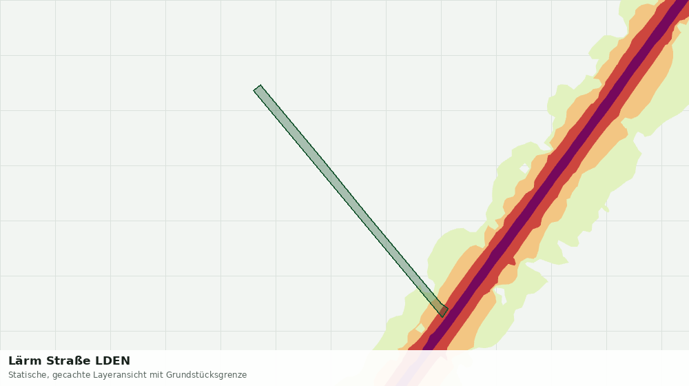 Statische Kartenansicht: Lärm Straße LDEN