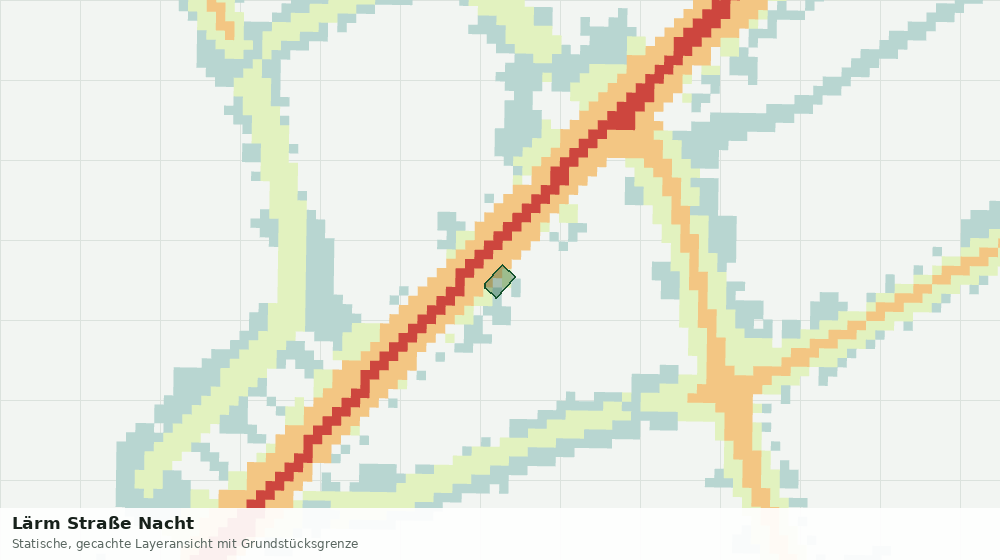 Statische Kartenansicht: Lärm Straße Nacht