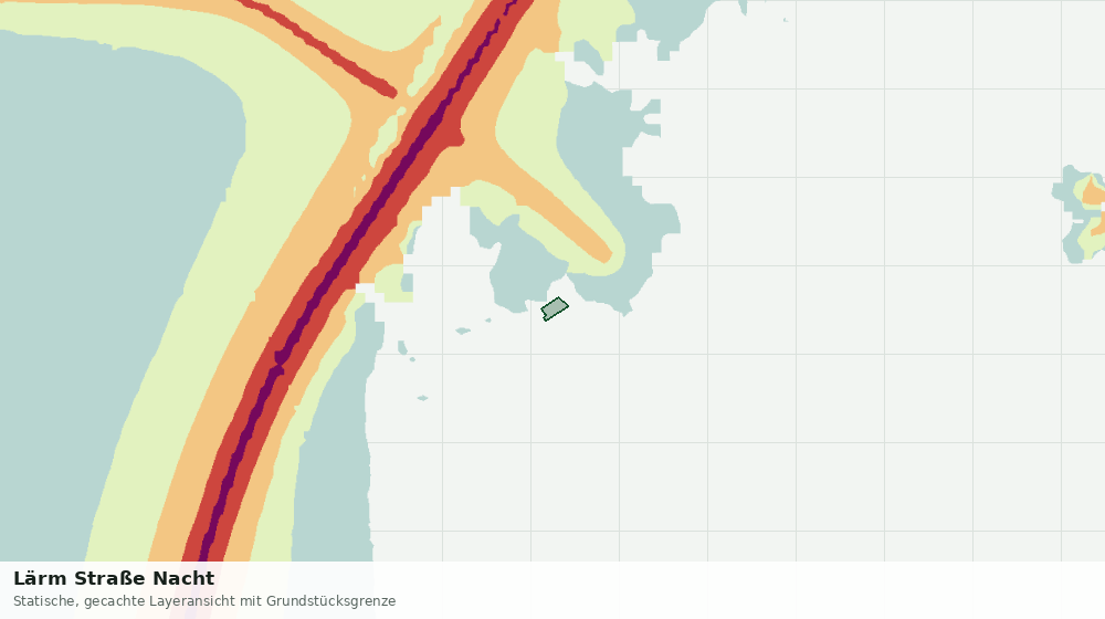 Statische Kartenansicht: Lärm Straße Nacht