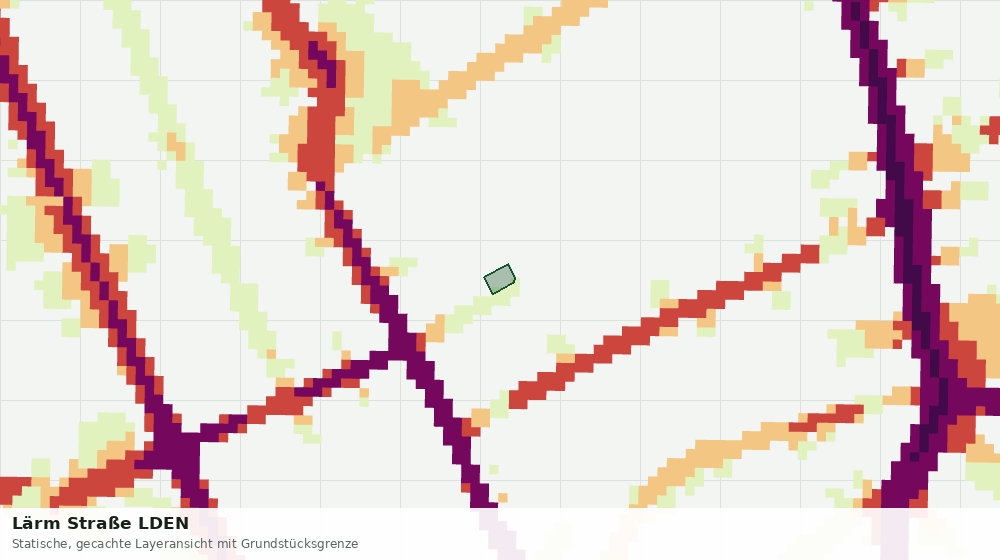 Statische Kartenansicht: Lärm Straße LDEN